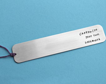 Personalized Bookmark Custom Bookmark Teacher Gift Metal Bookmark Godmother Grandmother Graduation Gift