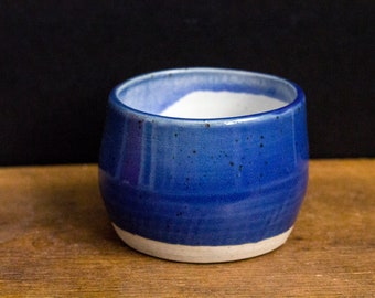 Handmade Blue Bowl Planter Cup