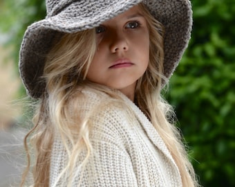 KNITTING PATTERN - Freelyn Brim Hat (Small, Medium, Large and XLarge sizes)