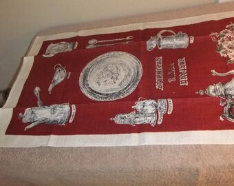 Vintage Kitchen Linen Hand Painted Kay Dee #17KT