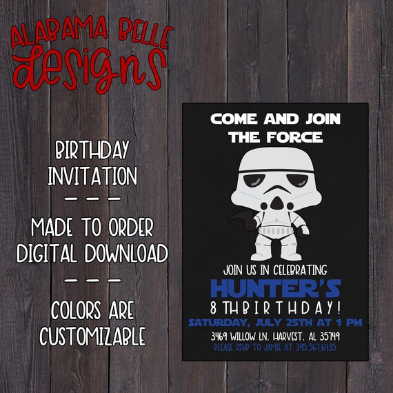 stormtrooper birthday party