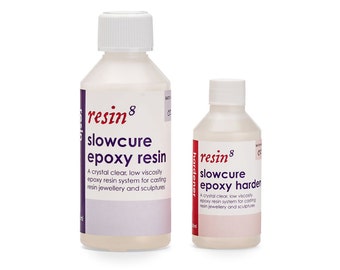 Resin8™ Amazing CRYSTAL CLEAR Casting Resin (slowcure epoxy) - 300ml kit