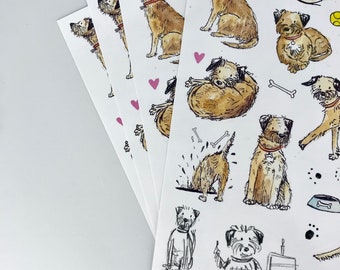 Border Terrier Stickers