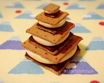 Miniature food S'mores for dolls, BJD food