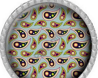 Cabochon pendant - Special fabric (295)