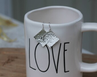Dark & Stormy Square Earrings
