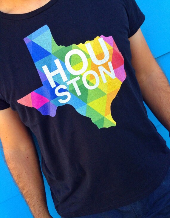 Houston Texas t-shirt Colorful Texas tshirt Proud Houston Texan Houston Texas Born and Raised HTX/H Town proud tshirt Texas Gifts