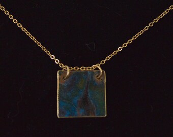 Brass Patina Pendent