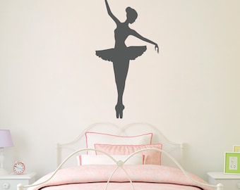 Ballerina Wall Decal - Girl Bedroom Decor - Dancing Wall Art - Ballet Sticker