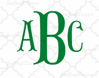 Fishtail svg Fish Hook Monogram font, monogram svg monogram letters, alphabet svg files, SVG, eps, Dxf, Cut files Cricut, Silhouette