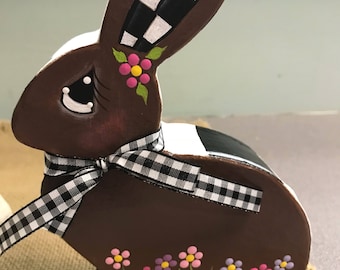 Chocolate painted bunny