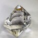 genuine ny herkimer diamond quartz crystal 25 mm water clear 9 grams