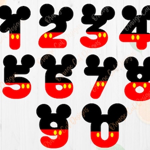 Free Free 345 Disney Numbers Svg SVG PNG EPS DXF File