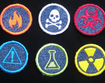 SCIENCE Iron-on Patches/Merit Badges