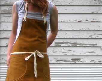 Canvas Utility Apron made to order 7-10 business day processing time