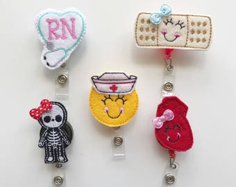 nurses week, nurse badge reel, nursing badge reel, retractable badge reel, medical badge reel, badge reel nurse, felt badge reel, nurse gift