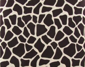 Giraffe print in Ivory & Brown Fabric - 100% Cotton Quilting Apparel Crafts Home decor