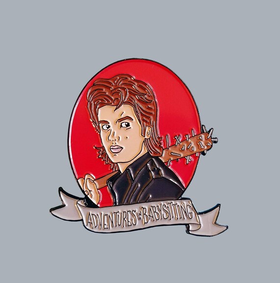 Stranger Things Steve Harrington Adventures in Babysitting Soft Enamel Pin 80s