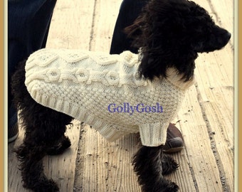 PDF Knitting Pattern for a Bones N' Biscuits Dog Sweater/Jacket - Instant Download