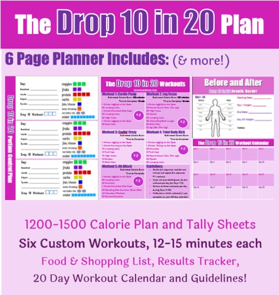 The Drop 10 Workout Plan Bundle Including Guidelines Portion