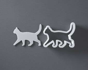 Walking cat cookie cutter, kitten cookies