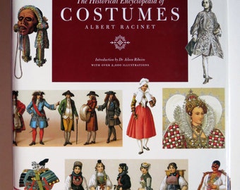 Historical Encyclopedia of Costumes by Albert Racinet Hardback Book.