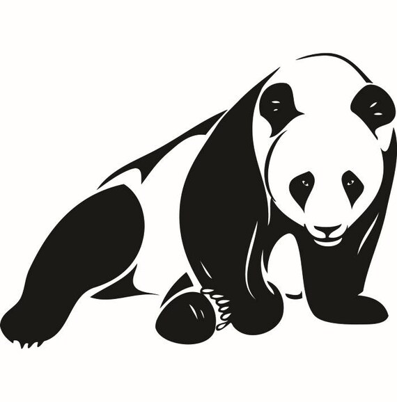 panda bear 2 baby newborn cute smile china animal zoo logo svg eps png digital clipart vector cricut cut cutting download printable file from