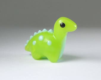 cute Dinosaur - mini Diplodocus - Handmade Polymer Clay