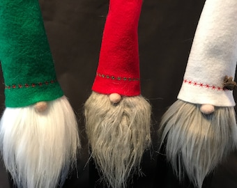 3 Christmas Gnome bottle toppers!