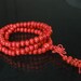Tibetan Red Wood 108 Beads Buddhist Buddhism Buddha Prayer Stretchy Mala Bracelet DI1001