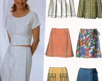 6 Misses Skorts Skirts Shorts Sewing Pattern Simplicity 5173 Easy Pattern Size 12-16 UNCUT