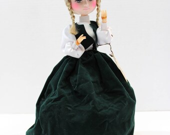 Vintage Bradley Doll in Forest Green