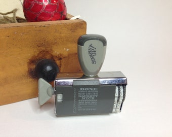 Naught or Nice Christmas Rotary Stamp, Retired, Stampin' Up