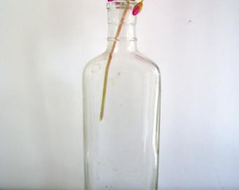 Vintage glass Tanlac bottle