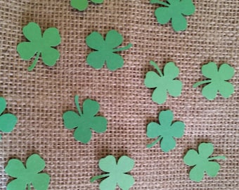4 leaf clover confetti- 100 hand punched clovers- st. Patrick's Day/luck of the Irish