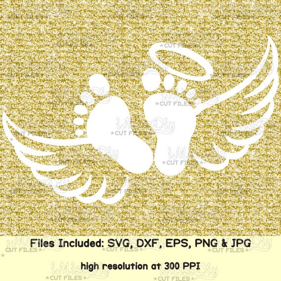 Free Free 165 Baby Feet With Angel Wings Svg SVG PNG EPS DXF File