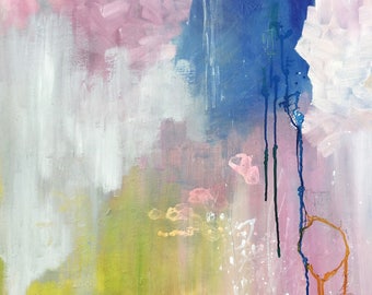 Abstract Painting. Oil Painting. Abstract Landscape. Abstract Nature. Art Print.