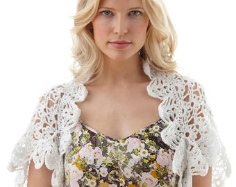 Wedding bolero 24 colors, Bridal Bolero, Crochet Bolero, Wedding jacket, Wedding Shrug, Bridal sweater, Cotton bolero, White Lace bolero