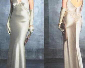 Vogue Dress Pattern V2840 - BELLVILLE SASSOON - Evening Dress - Sizes 6/8/10