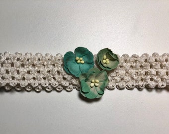 Flower newborn headband