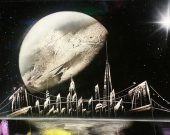 SPRAY Paint Art st New York Space - Space Painting