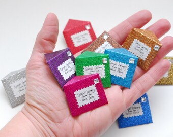 Letter from The Tooth Fairy- tiny and personalized, choice of glitter colors