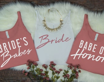 Bride, Bachelorette Party, Bachelorette Party Shirts, Bachelorette Tanks, Customizable Bachelorette Shirts