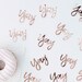 Confetti | Rose Gold Decorations | YAY Words Table Confetti | Rose Gold | Table Confetti | Rose Gold Party | Rose Gold Wedding | YAY Words