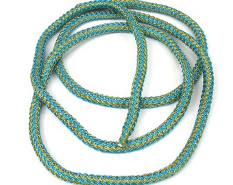 Large 5 mm X 50 cm two-tone nylon braided cord