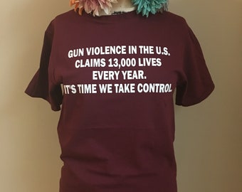 Gun Control: 13,000 Lives Crewneck T-Shirt