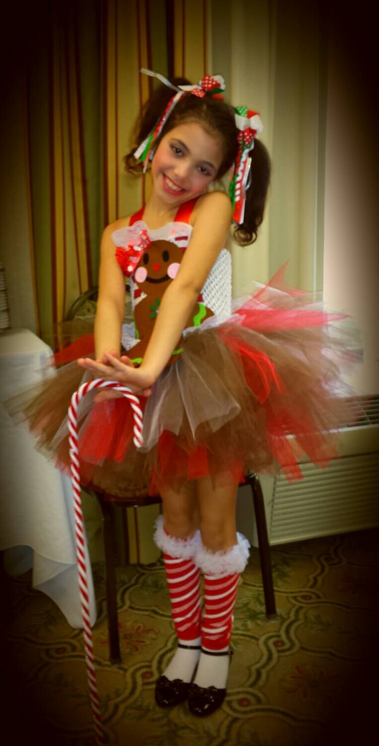 gingerbread girl dress Christmas pageant dress pageant theme