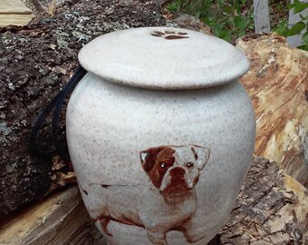 Bulldog Urn for Dog Up to 40 lbs