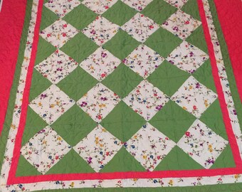 Bright Cheerful Lap Quilt