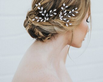Wedding Hair Accessories, Bridal Hair Pin, Bridal Hair Accessories, Bridal Headpiece ~ "Verena" Wedding Hair Pin in Silver, Gold, Rose Gold